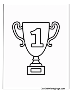 trophy for 1st position holder.
