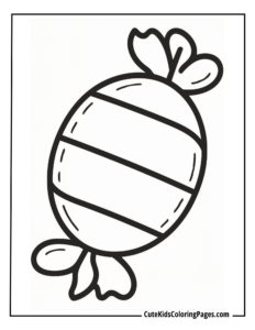 Candy coloring page free pdf download