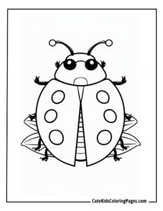 Insect coloring page free pdf download