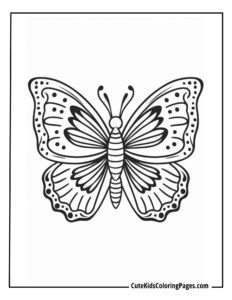 Insect coloring page free pdf download