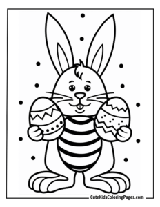 Easter coloring page free pdf download