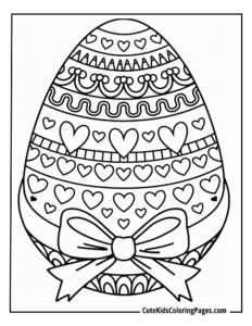 Easter coloring page free pdf download