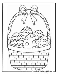 Easter coloring page free pdf download