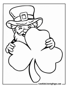 St. Patrick's Day coloring page free pdf download
