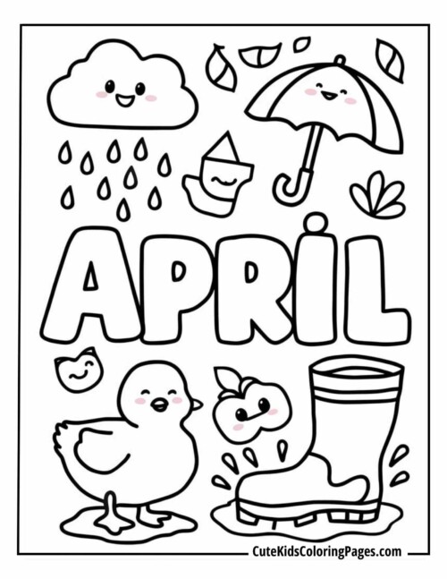 April Adventures – A Cheerful Spring Scene