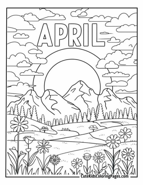 April in Nature – A Scenic Mountain View