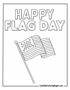 Elegant ‘Happy Flag Day’ Design