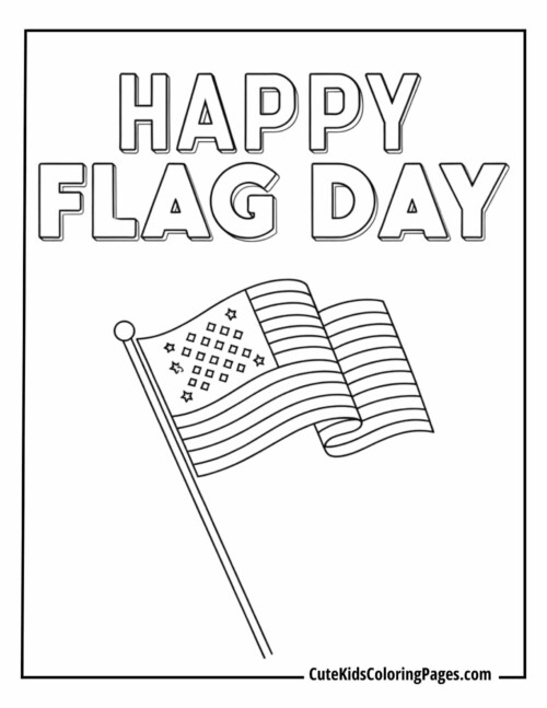 Elegant ‘Happy Flag Day’ Design