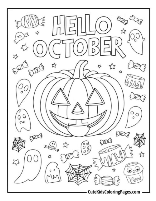 ‘HELLO OCTOBER’ with a Giant Pumpkin 