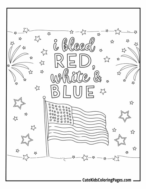 ‘I Bleed Red, White & Blue’ Design
